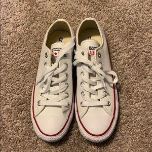 New White Leather Converse